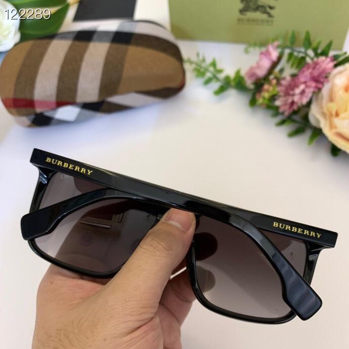BURBERRY巴寶莉 B4276 方形墨鏡 經典格子logo內側拼接 男女款  lly1096